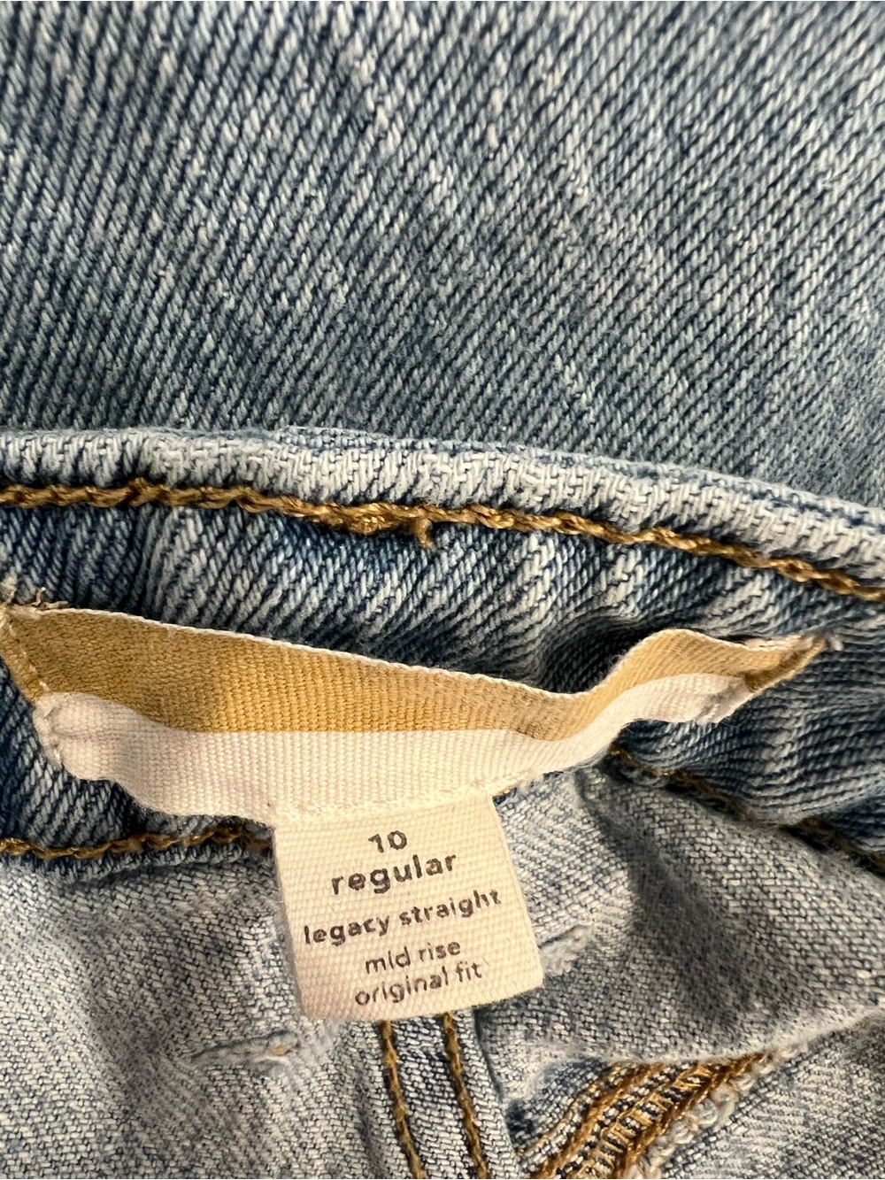 Maurices Goldie Blues Mid-Rise Legacy Straightleg Jeans, Medium Blue Wash, Sz 10 - Picture 6 of 9